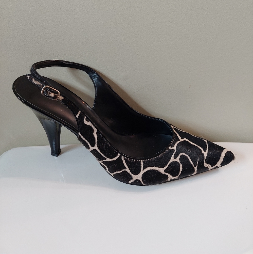 Nine west,sling back,animal print, size 8.5